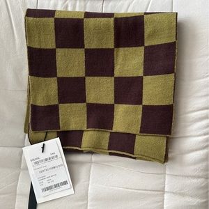 Brand new TheOpen Product Green Chess Board Check Muffler Scarf